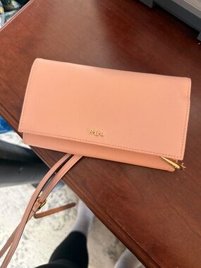 Ralph Lauren Pink Crossbody Wallet Clutch